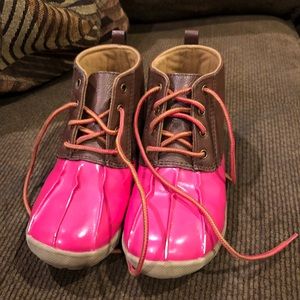 Toddler girl size 11 Duck boots